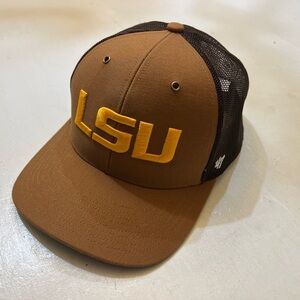 Carhartt Brown/Yellow Mesh LSU hat